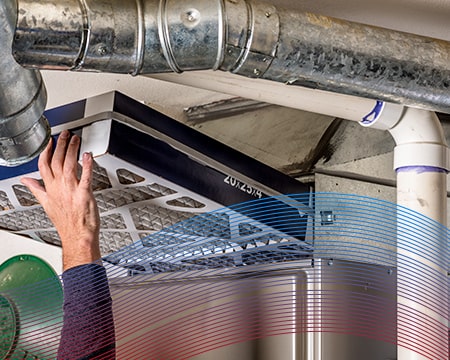 Technician Installing Furnace