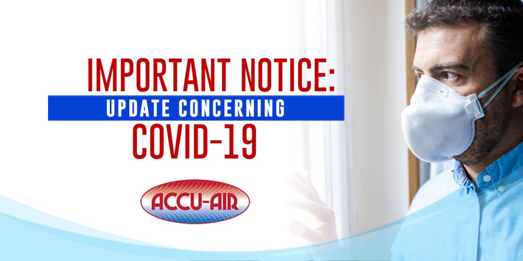IMPORTANT NOTICE: UPDATE CONCERNING COVID-19